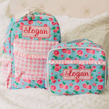 Load image into Gallery viewer, Watercolor Roses Ruffle Backpack