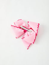 Load image into Gallery viewer, Christmas Santa Claus Pink Bow 4 inch