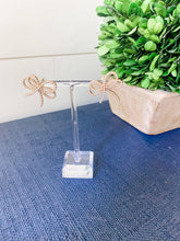 Load image into Gallery viewer, Dainty Pearl Bow Earrings - Southern Statement Jewelry