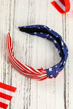 Load image into Gallery viewer, Women American Flag Bow Knot Wide Headband- Pre order