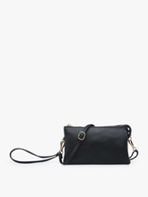 Load image into Gallery viewer, M013 Riley Monogrammable 3 Compartment Crossbody/Wristlet: Saddle