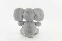Load image into Gallery viewer, Plush elephant, Gray, 9"