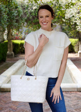Load image into Gallery viewer, Quentin Quilted Tote IVORY