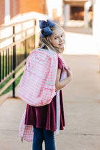 Load image into Gallery viewer, Pink Gingham Ruffles Backpack