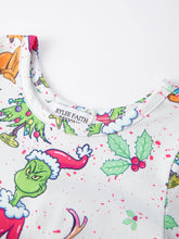 Load image into Gallery viewer, Christmas Character Christmas Tree Print Girls Dress