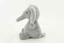 Load image into Gallery viewer, Plush elephant, Gray, 9"