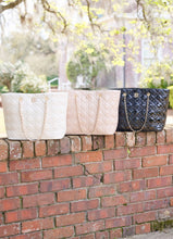 Load image into Gallery viewer, Quentin Quilted Tote IVORY