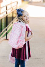 Load image into Gallery viewer, Pink Gingham Ruffles Backpack