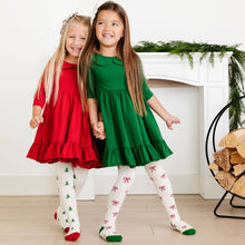 Load image into Gallery viewer, Bow Knit Tights: 1-2 YEARS
