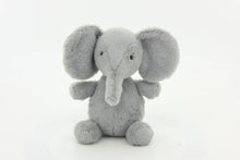 Load image into Gallery viewer, Plush elephant, Gray, 9"