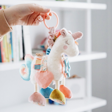 Load image into Gallery viewer, Itzy Friends Link & Love™ Activity Plush with Teether Toy: Unicorn