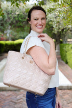Load image into Gallery viewer, Quentin Quilted Tote NUDE