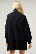 Load image into Gallery viewer, Shawnee Waffle Knit Turtleneck Sweater Dress: Emerald