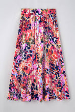 Load image into Gallery viewer, Melissa Multicolor Abstract Print Ruffled Maxi picture appears navy but it is black in person