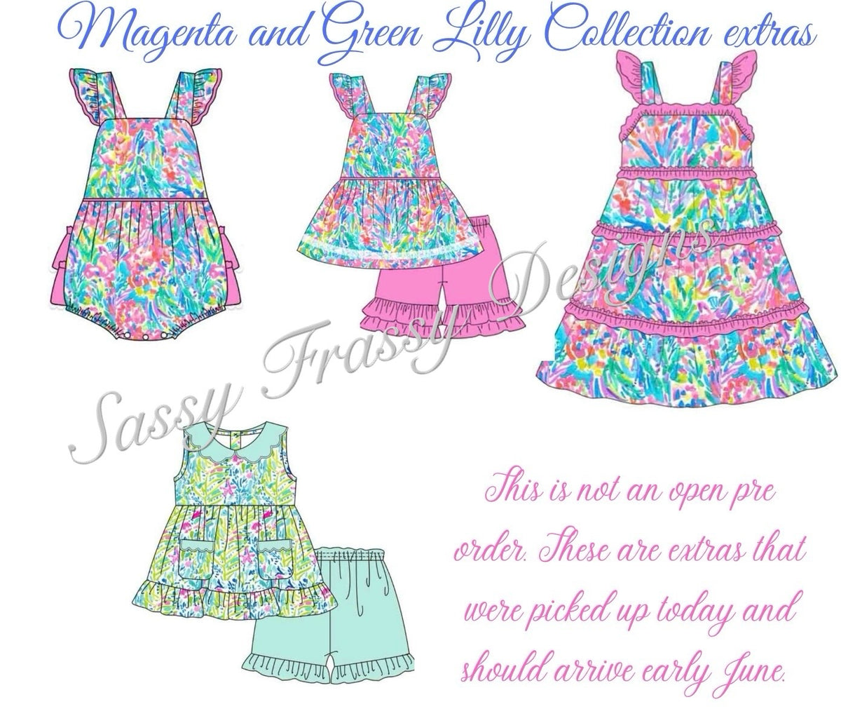 Magenta Lilly Collection Extras Sassy Frassy Designs 0971