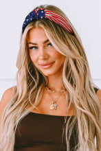 Load image into Gallery viewer, Women American Flag Bow Knot Wide Headband- Pre order