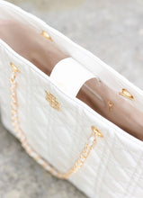Load image into Gallery viewer, Quentin Quilted Tote IVORY