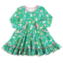 Load image into Gallery viewer, Girls Twirl Dress - Mahjong