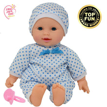 Load image into Gallery viewer, The New York Doll Collection 11" Doll Polka Dots W/ Pacifier: Caucasian
