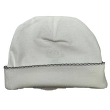 Load image into Gallery viewer, Hat (Picot Trim) Baby Gift, Hospital, Embroidery, Monogram: White with White trim