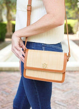 Load image into Gallery viewer, Reese Straw Crossbody CAMEL