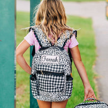 Load image into Gallery viewer, Leopard Ruffle Backpack