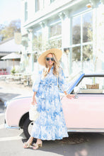 Load image into Gallery viewer, Beaufort Grandmillennial block print dress
