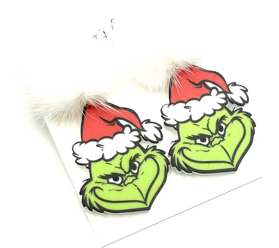 Character Puff top earrings