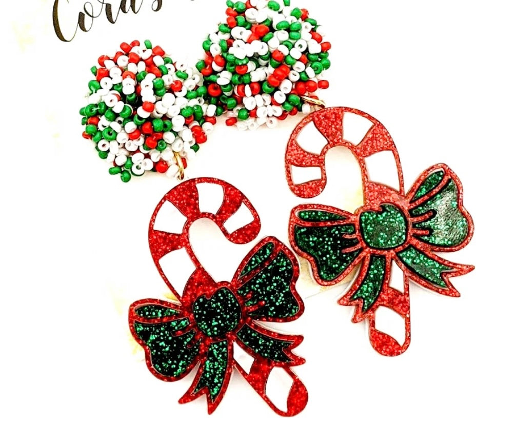 Candy Cane Earrings