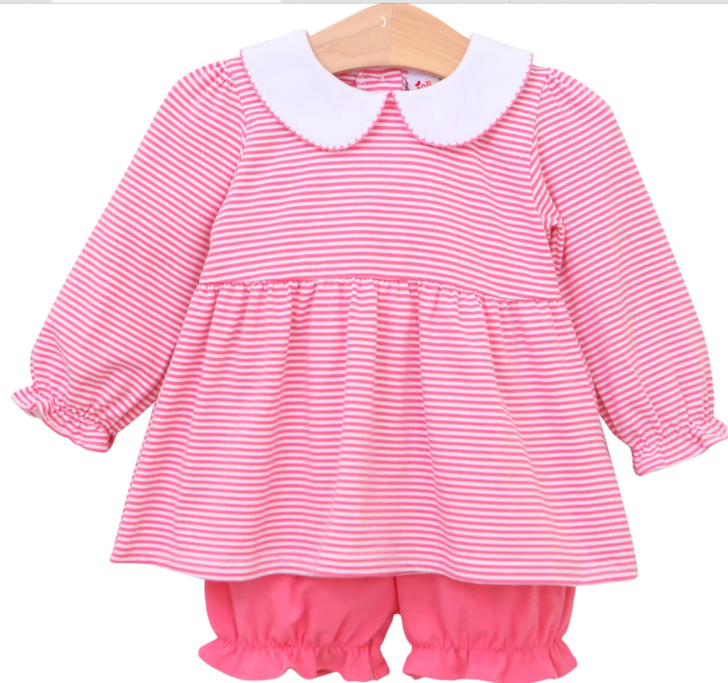 Charlotte Long sleeve bloomer set Stripe