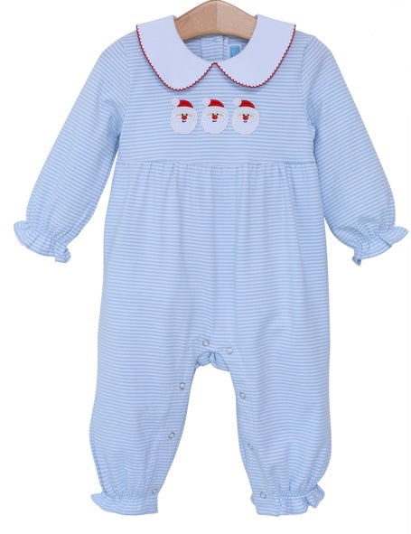 Trotter Street Santa Appliqué Girls Romper