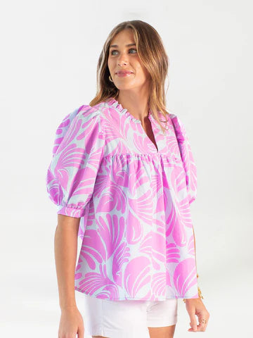 Maggie Sail Away Blue top by Mary Square