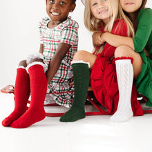 Load image into Gallery viewer, Fancy Christmas Knee High Socks 3-Pack: 6-18 MONTHS
