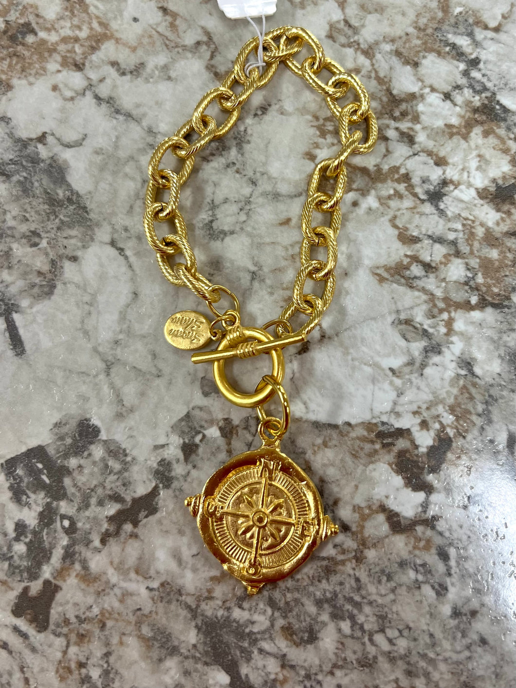 Gold Compass Bracelet