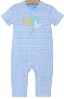 Trotter Street Mouse Balloon Appliqué Romper