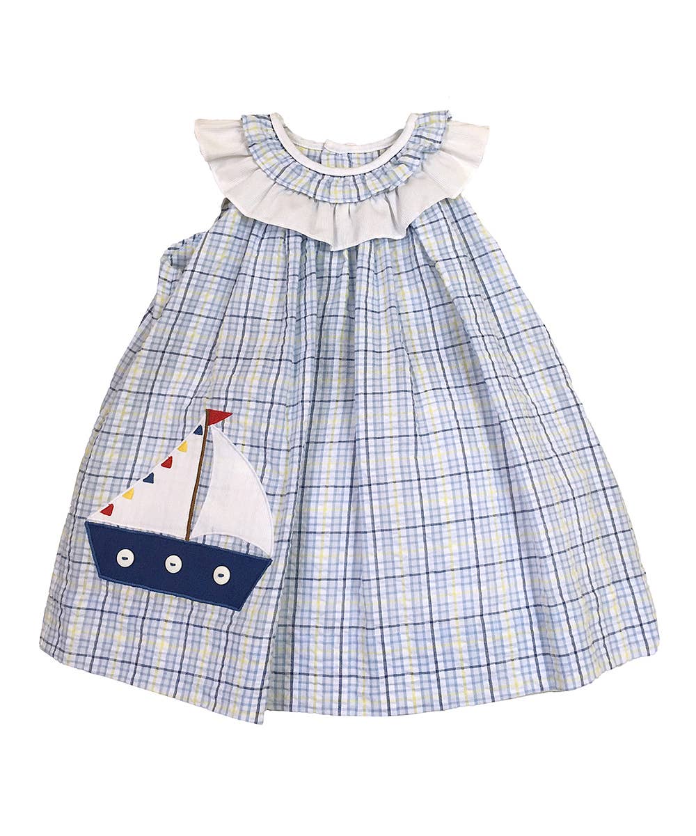 Sailboat Applique Dress: