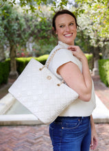 Load image into Gallery viewer, Quentin Quilted Tote IVORY
