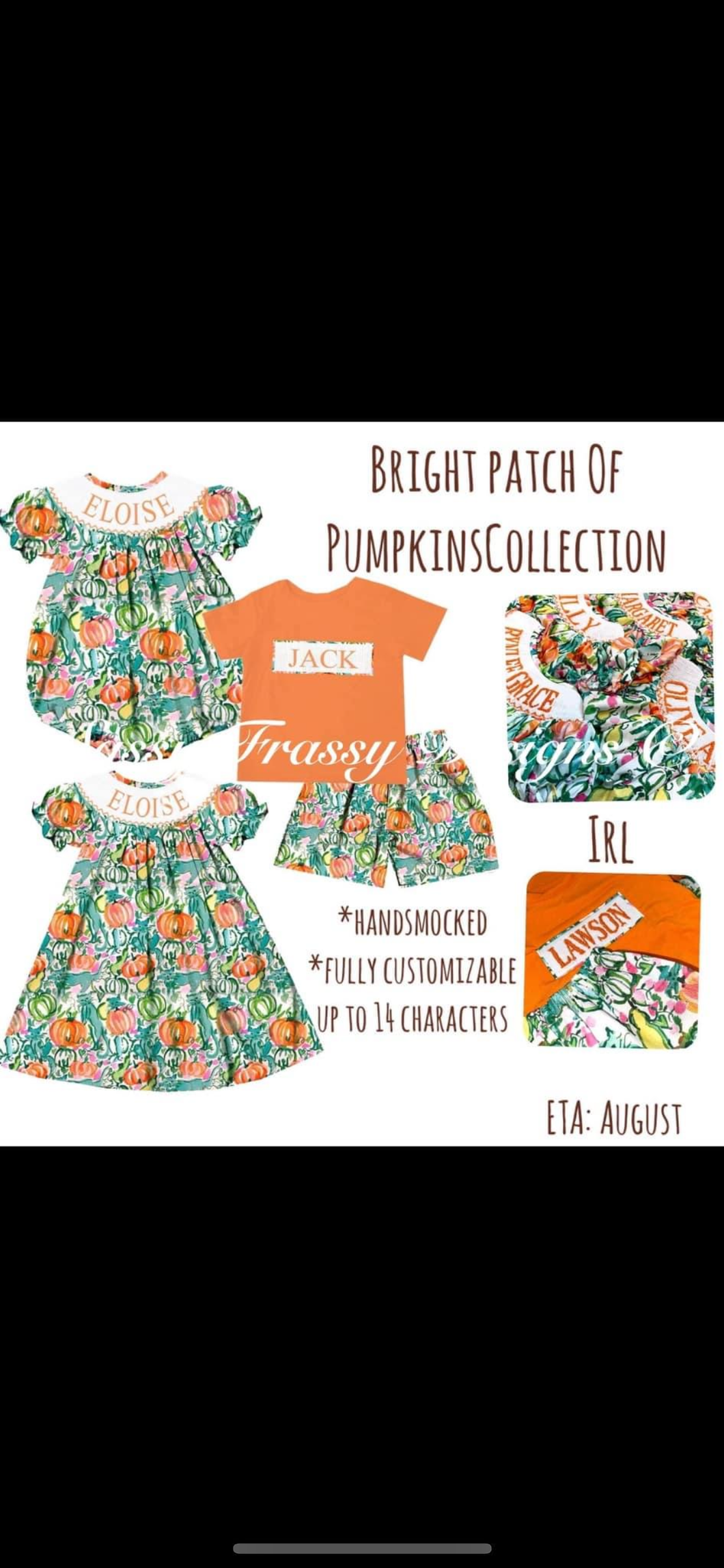 Bright patch of pumpkins custom name