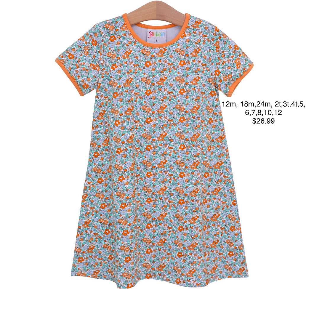 Fall Floral Dress by Jellybean