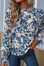 Load image into Gallery viewer, Floral Print Keyhole back blouse-pre order not in store until mid october
