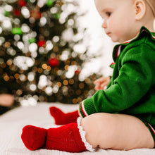 Load image into Gallery viewer, Fancy Christmas Knee High Socks 3-Pack: 0-6 MONTHS
