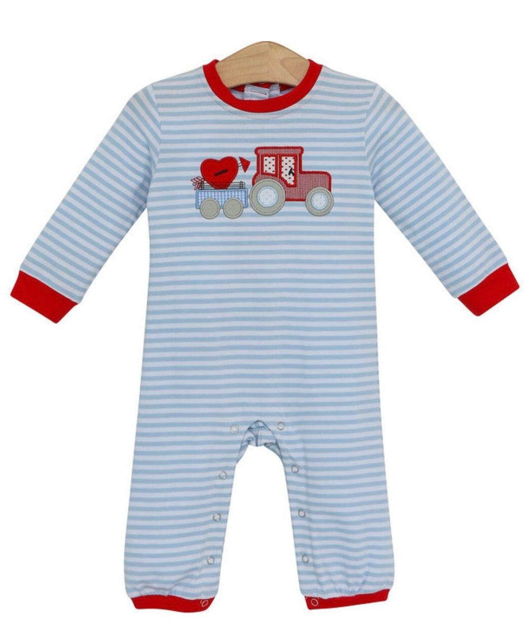 Trotter Street Heart Tractor Romper