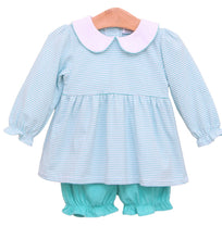 Load image into Gallery viewer, Charlotte Long sleeve bloomer set Stripe
