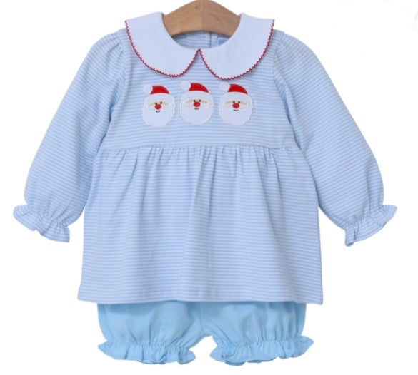 Trotter 	Street Santa Appliqué Bloomer Set