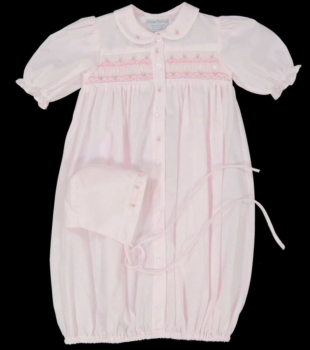 Ribbon Smocked Gown-newborn