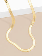 Load image into Gallery viewer, Single Strand Snake Chain Collar Necklace: GLD
