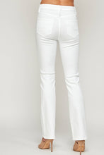 Load image into Gallery viewer, I&amp;M Jean - White - High Rise Slim Flare Jeans

