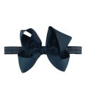 Dark Navy Headband bow by Rufflebutts one size