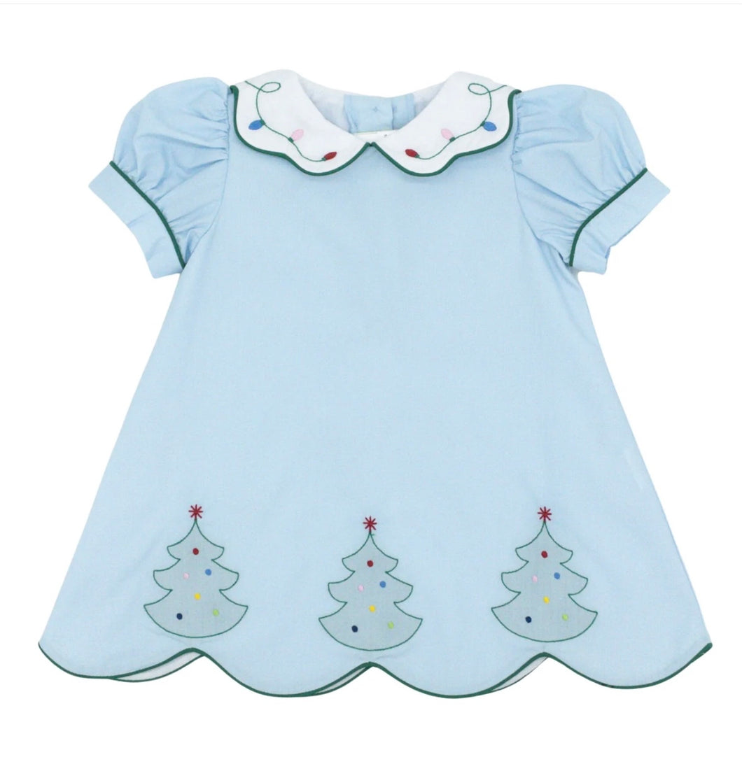 Christmas Lights Kendall Dress Light Blue dress by Zuccini Kids