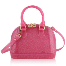 Load image into Gallery viewer, Cate in Hot Pink Sparkle: Unicorns Edition Kids Jelly Purse
